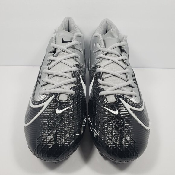 Nike Vapor Edge Elite 360 2 Silver Black White Football Cleats DA5457-003 Mens10 - Picture 2 of 12